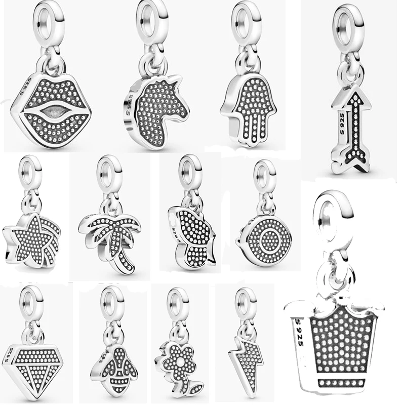 

Paa ME 100% 925 SilverEternal Shiny Clip-on Charm Suitable For Original Arrow Lips Bracelet Making Fashionable DIY Jewelry