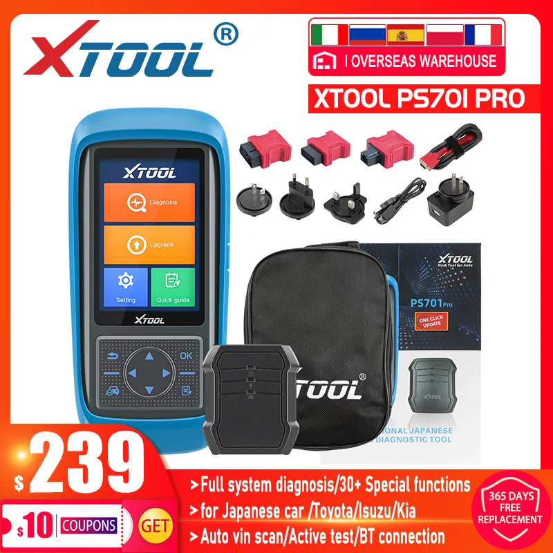 Профессиональные диагностические инструменты XTOOL PS701 Pro для японского автомобиля