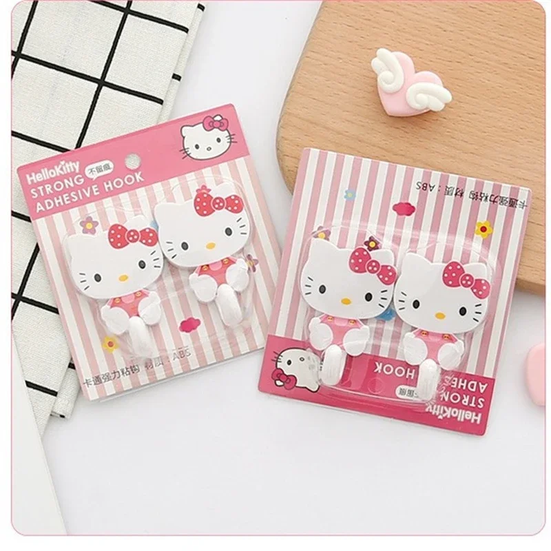 Настенные крючки Sanrio Hello Kitty милый мультяшный Кот KT модный прочный клей Не