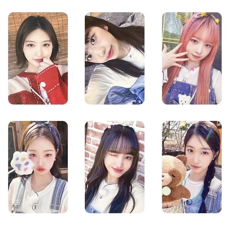 

Kpop 6Pcs/Set Lomo Card IVE Postcard Album New Photo Print Cards Picture Fans Gifts Collection LIZ Wonyoung Gaeul