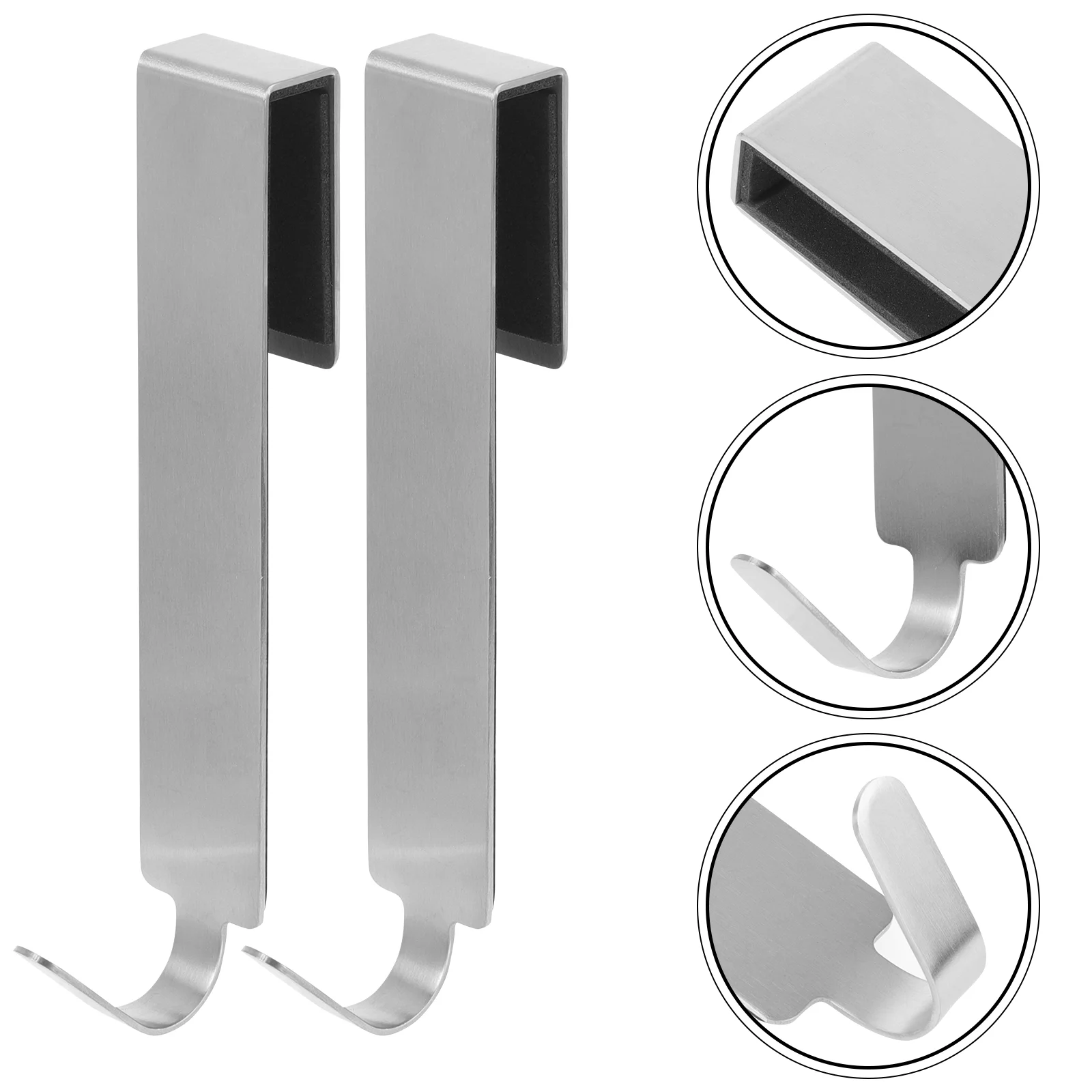 

2 pcs Multifunctional Heavy Duty Living Room Hanging Hook Bathroom Door Hook Metal Hook For Door