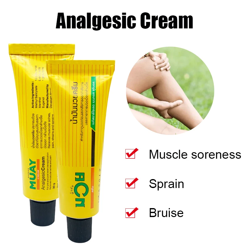 

2pcs 30g Natural Body Pain Relief Ointment Treat Arthritis Periostitis Muscle Ache Promote Dressing Knee Joint Analgesics Cream