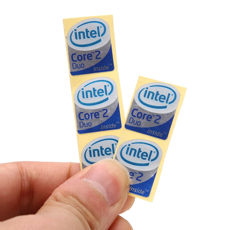 

5pcs Notebook Desktop Computer Intel CORE 2 Duo Sticker Decoration Label