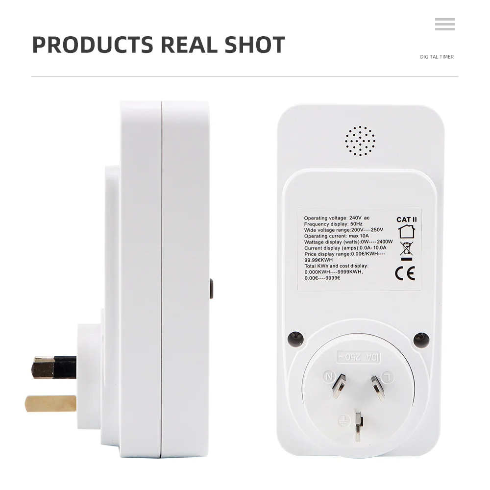 Цифровой ваттметр Электрический измеритель расхода энергии переменного тока 230