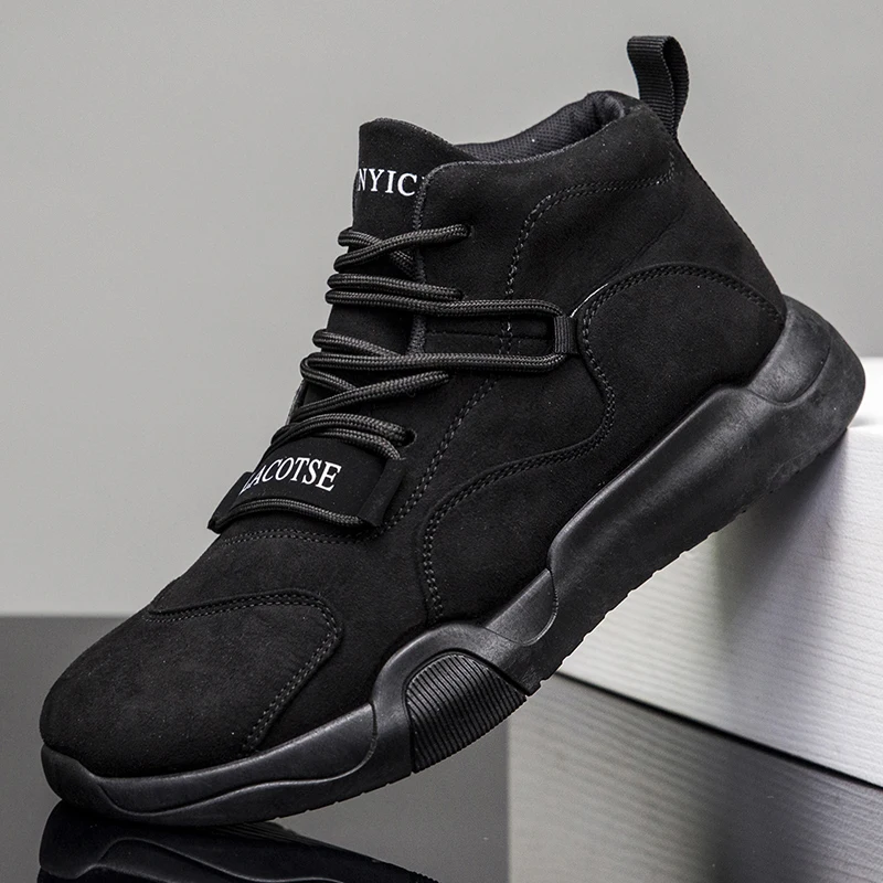 

Damyuan Fashion Men's Casual Walking Cotton Shoes Non-slip Wear-resistant Male Boots Anti-kick Breathable Man Sneakers 39-44