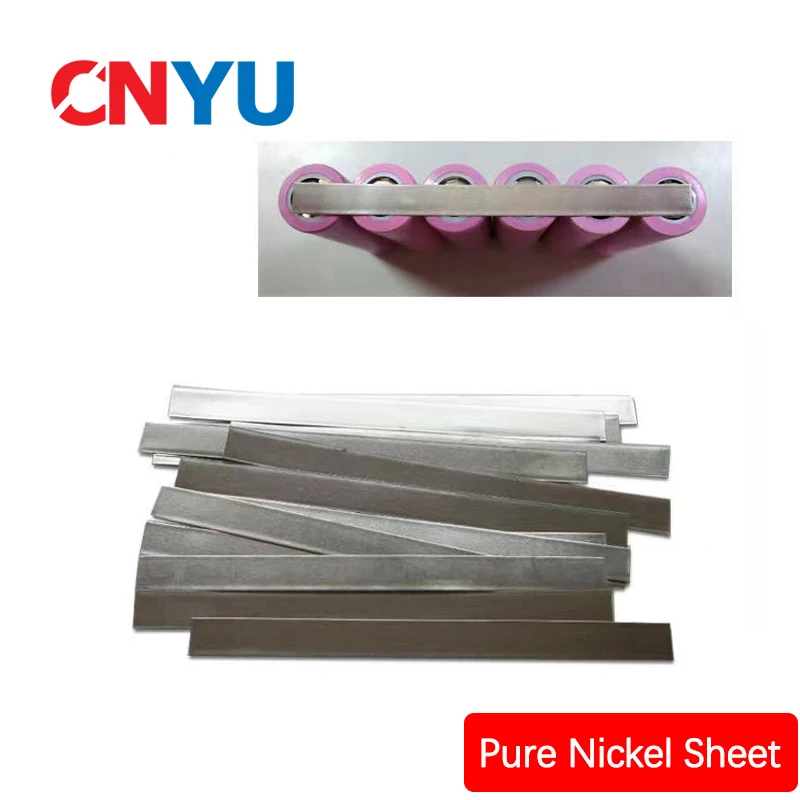 100pcs Low Resistance 99.96% Pure Nickel Strip Sheets For Battery Pack Spot Welding Machine Nickel Strip Cell Connector