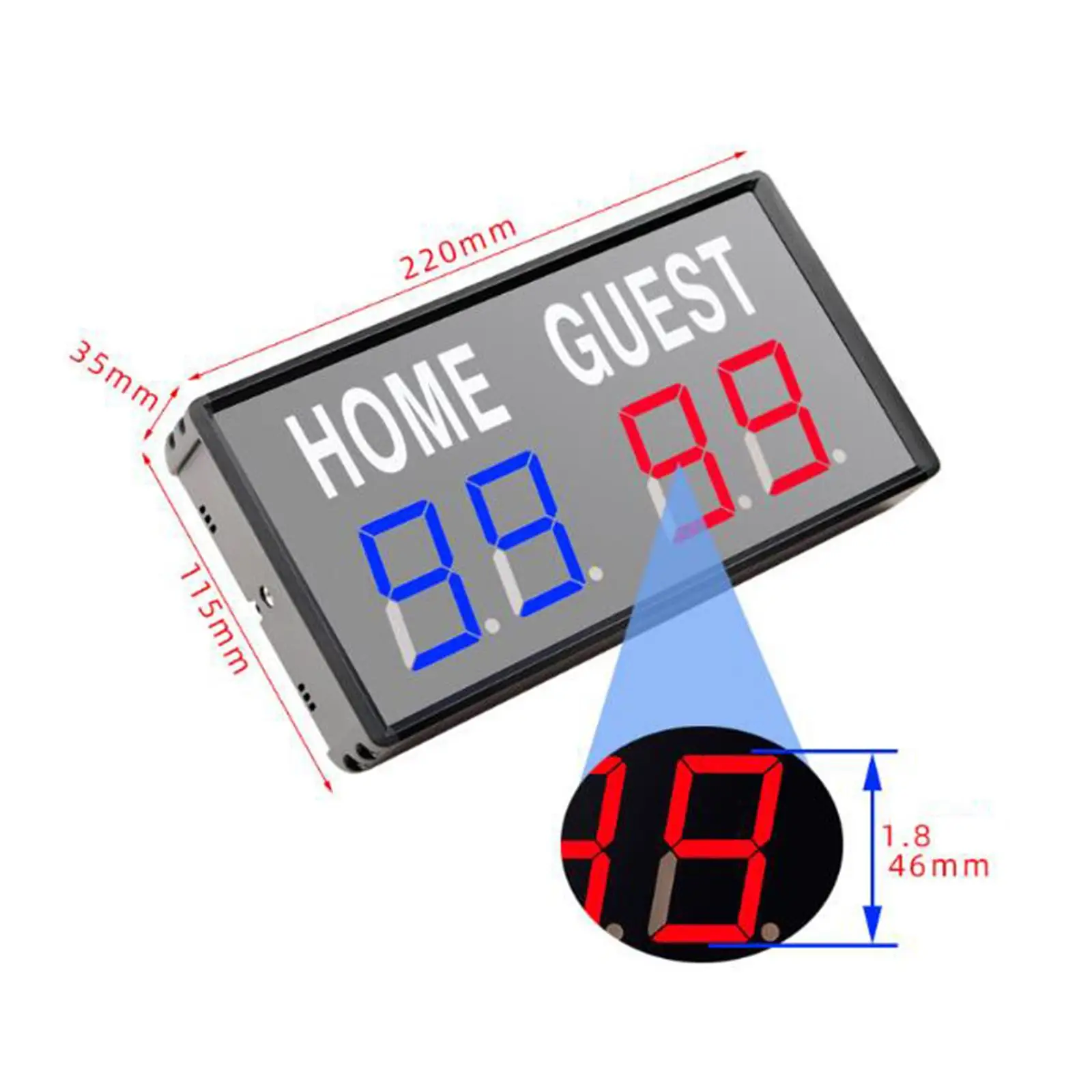 

Digital Scoreboard Mini LED Scoring Electronic Scoreboard Score Board Score for Ping Pong Home Tennis Baseball Cornhole