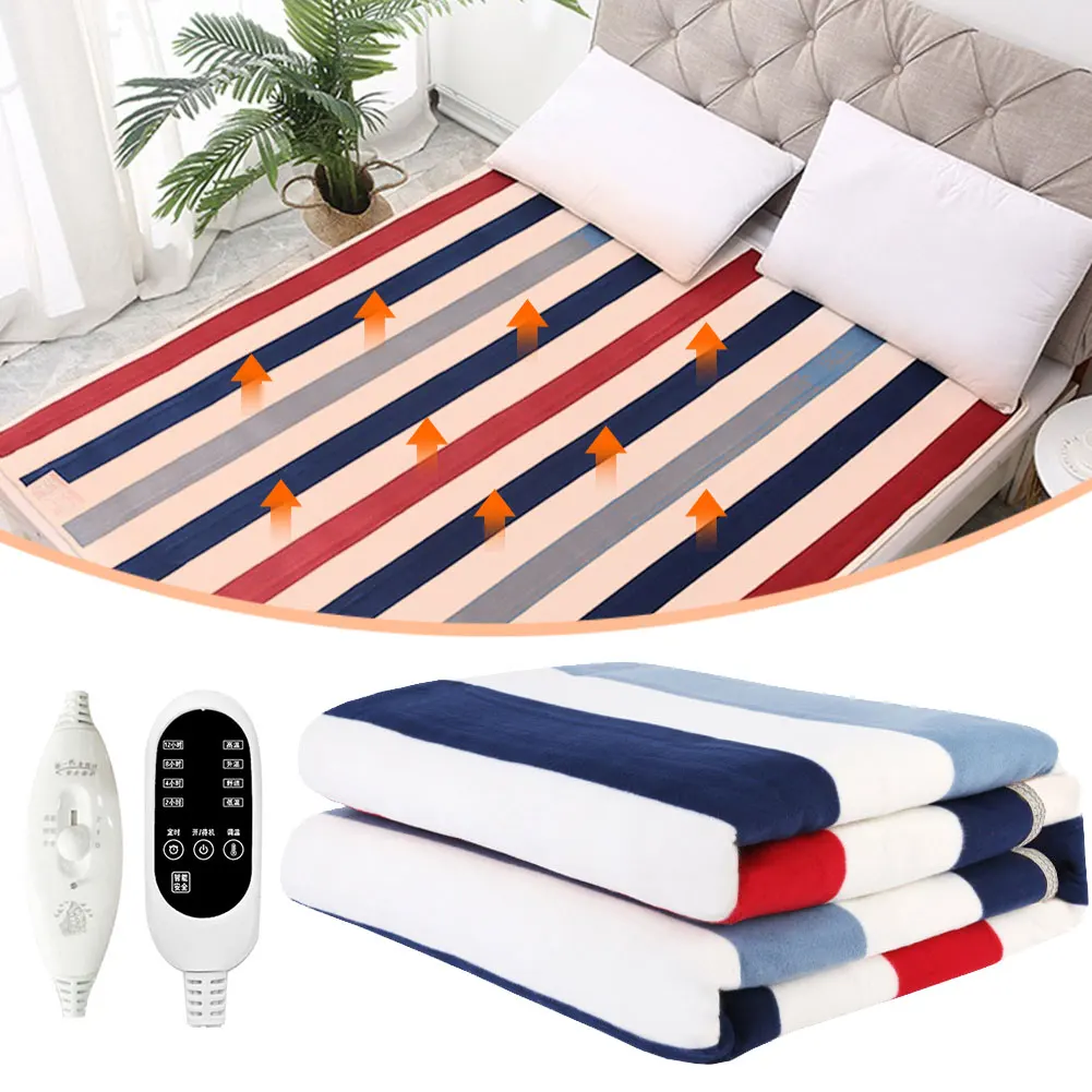 

Portabale Electric Blanket Thicker Heater 110/220V Double Body Warmer Heated Blanket Thermostat Electric Heating Blanket Warmer