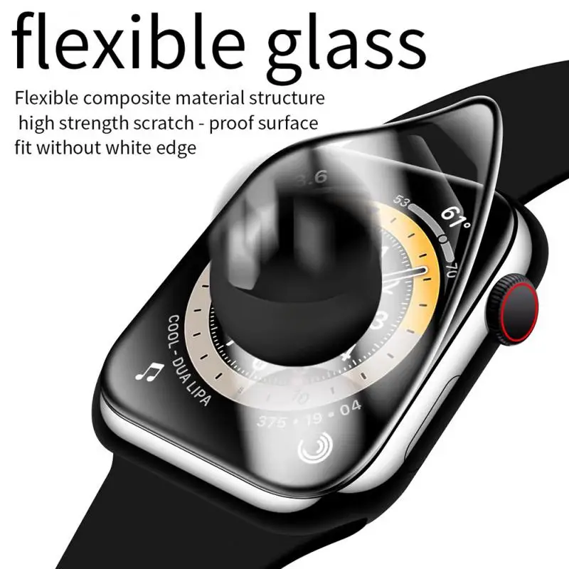 

For Apple Wacth 7 9D Curved Tempered Glass Protector Ultra Thin Glass For Apple Watch Smart Watch Screen Protector 41mm 45mm