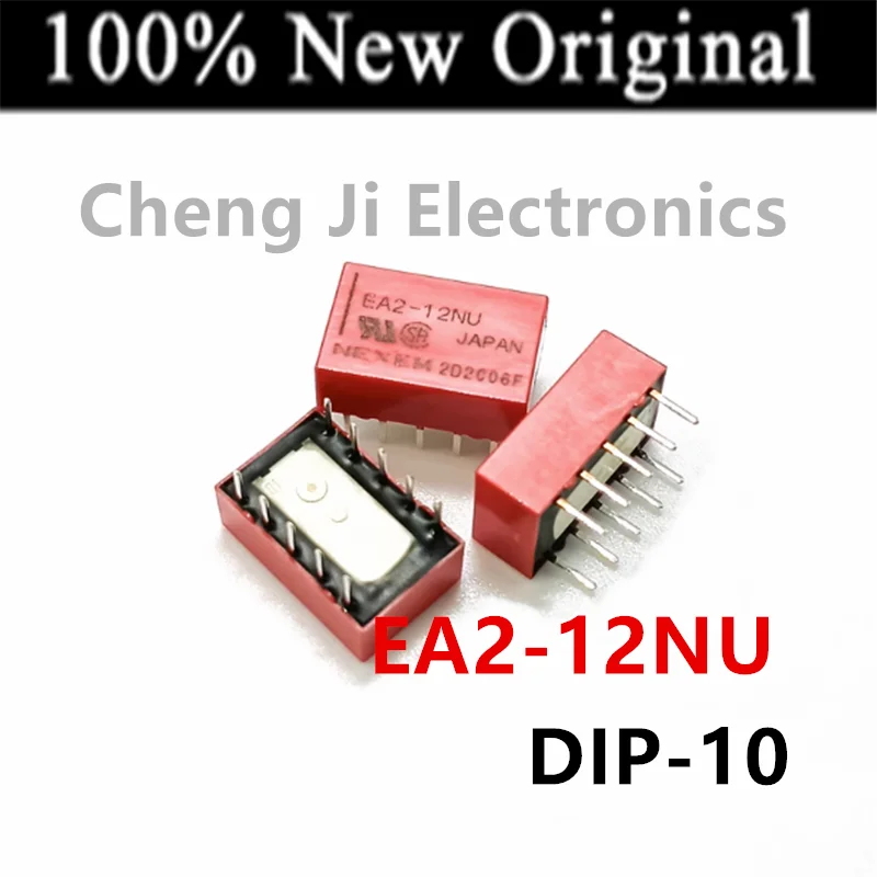 10 шт./партия EA2-5NU, EA2-12NU DIP-10, новое оригинальное реле сигнала, два открытых и два закрытых 1A