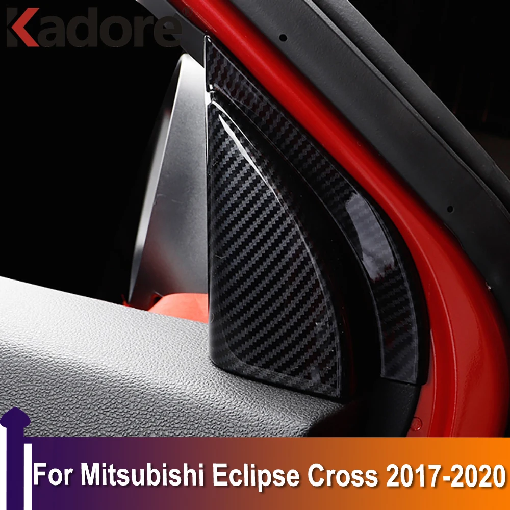 

For Mitsubishi Eclipse Cross 2017-2019 2020 Inner Front Window Triangle Cover Trim A Pillar Decoration Sticker Car Accessories