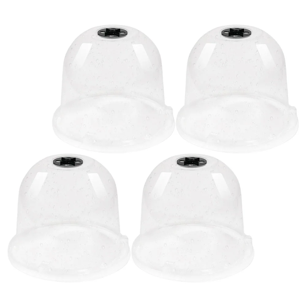 

4pcs Garden Dome Cover Clear Plants Cover Breathable Plants Dome Cloche