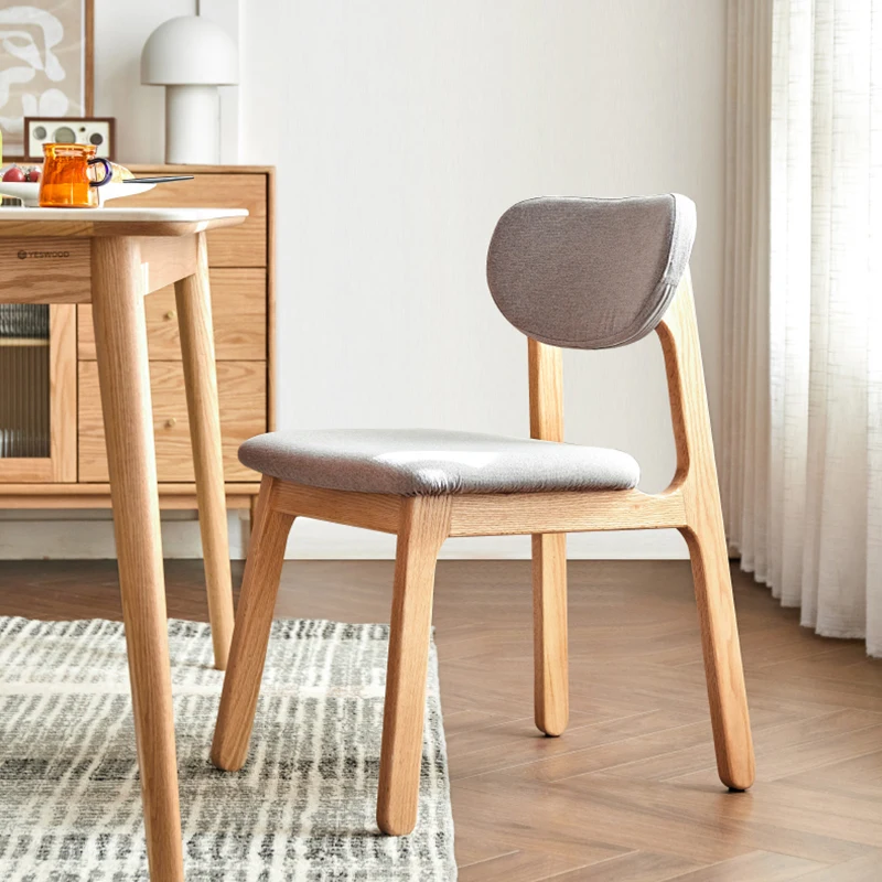 

Nordic Dining Chairs Wood Comfortable Minimalist Modern Lounge Chair Designer Bedroom Makeup Japanese Cadeira Library Furniture