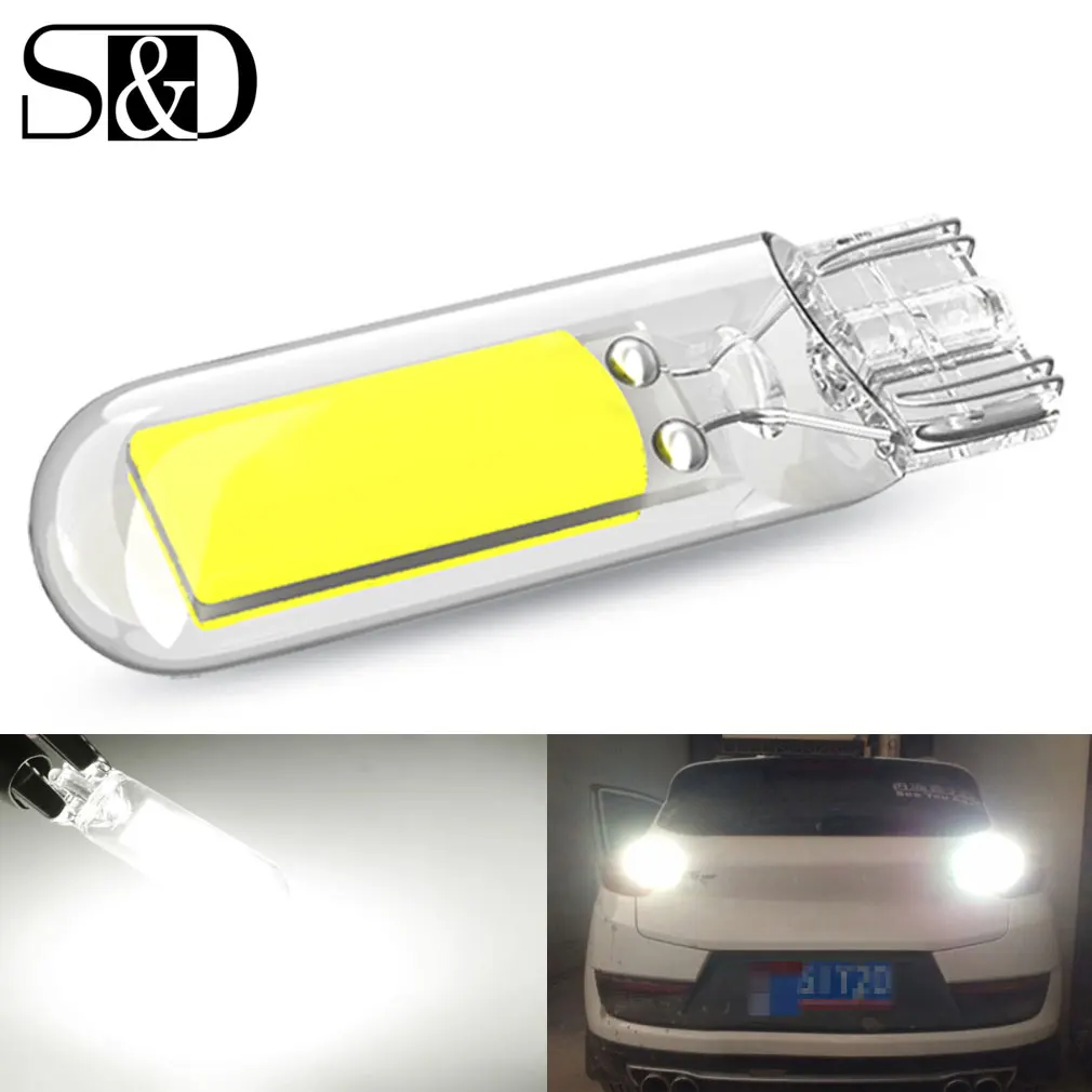 

Canbus W16W T15 LED 902 921 912 Светодиодная лампа с сапфировым стеклом COB Автомобильный сигнальный светильник для чтения купола DRL Парковочная лампа заднего хода 12 В Белый 6000 К