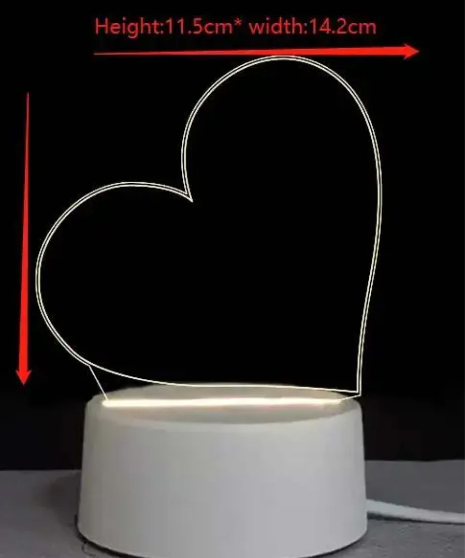 Креативный светодиодный блокнот для письма USB доска сообщений с ручкой