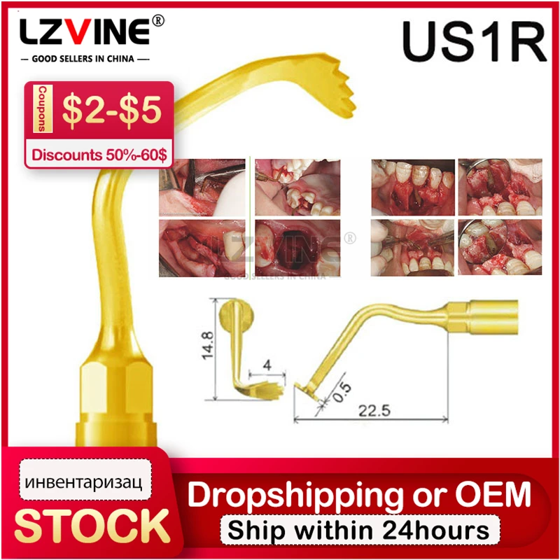 

IM2A Dental Piezo Surgery Tips/Dental Ultrasonic Scaler Bone Cutting Surgery Tips Kit Compatible With MECTRON /NSK Handpiece