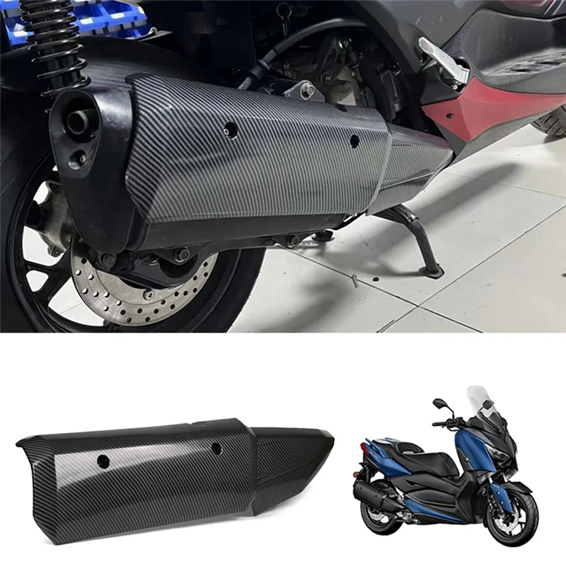 

Motorcycle Exhaust Muffler Pipe Heat Shield Cover Guard Anti-Scalding Shell for Yamaha XMAX250 XMAX300 XMAX 250 300 150