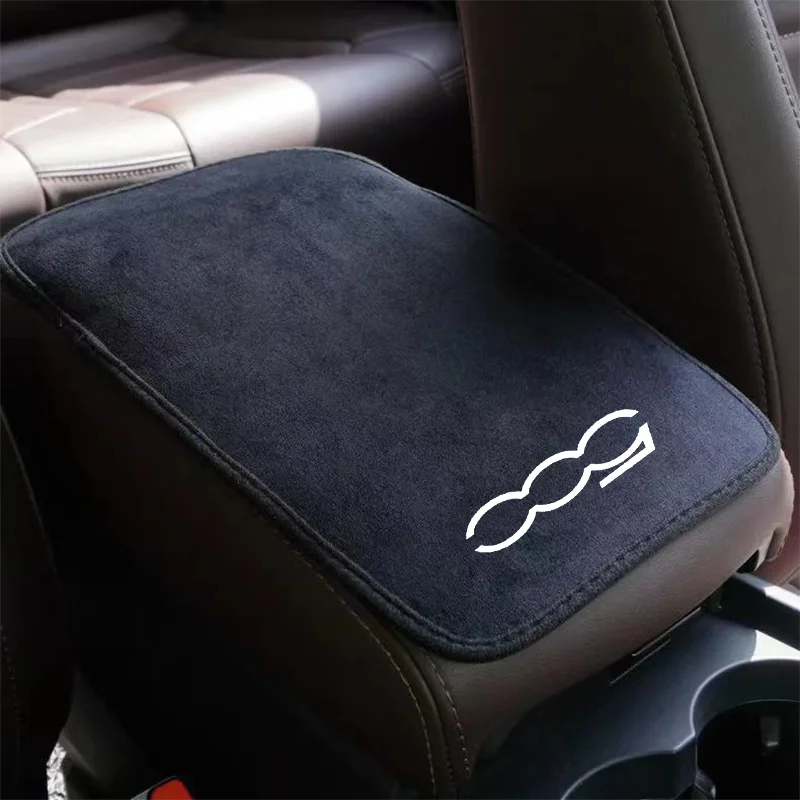 

Suede Leather Armrest Mat Arm Rest Protection Cushion Auto Armrests For Fiat 500 500x 500c 500l Abarth 500 500C 595 abarth 124