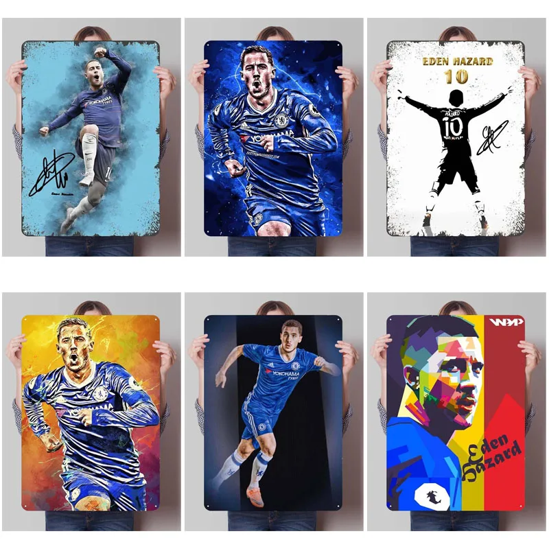 Плакат Эдемная опасность футбольный спортивный жестяной знак украшение