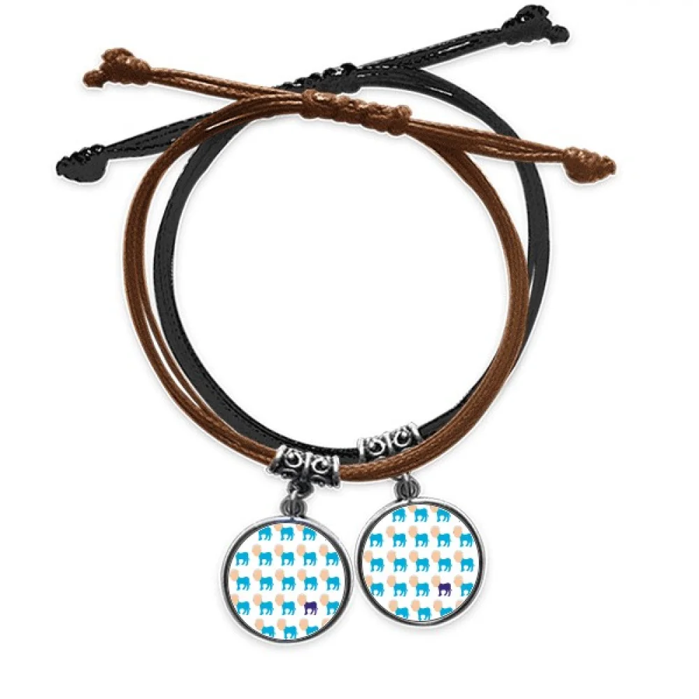 

America Party Figure Repeat Donkey Democracy Bracelet Double Leather Rope Wristband Couple Set