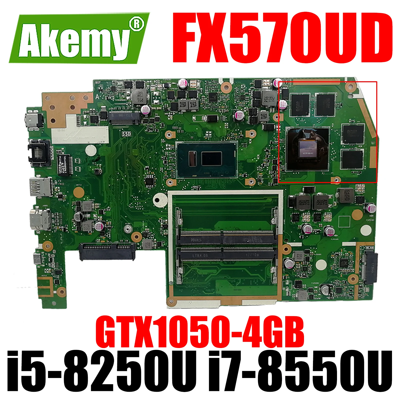 

FX570UD GTX1050-4GB i5-8250U i7-8550U CPU Motherboard for ASUS X570 X570U X570UD FX570U FX570UD Laptop Motherboard Mainboard