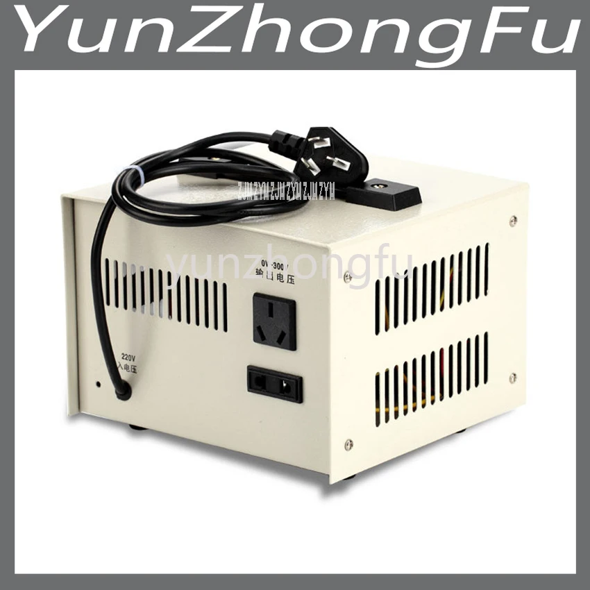 STG-500W 220V AC Power Source Single Phase Voltage Regulator Liquid Crystal Display Contact 0-300V Adjustable Power Transformer