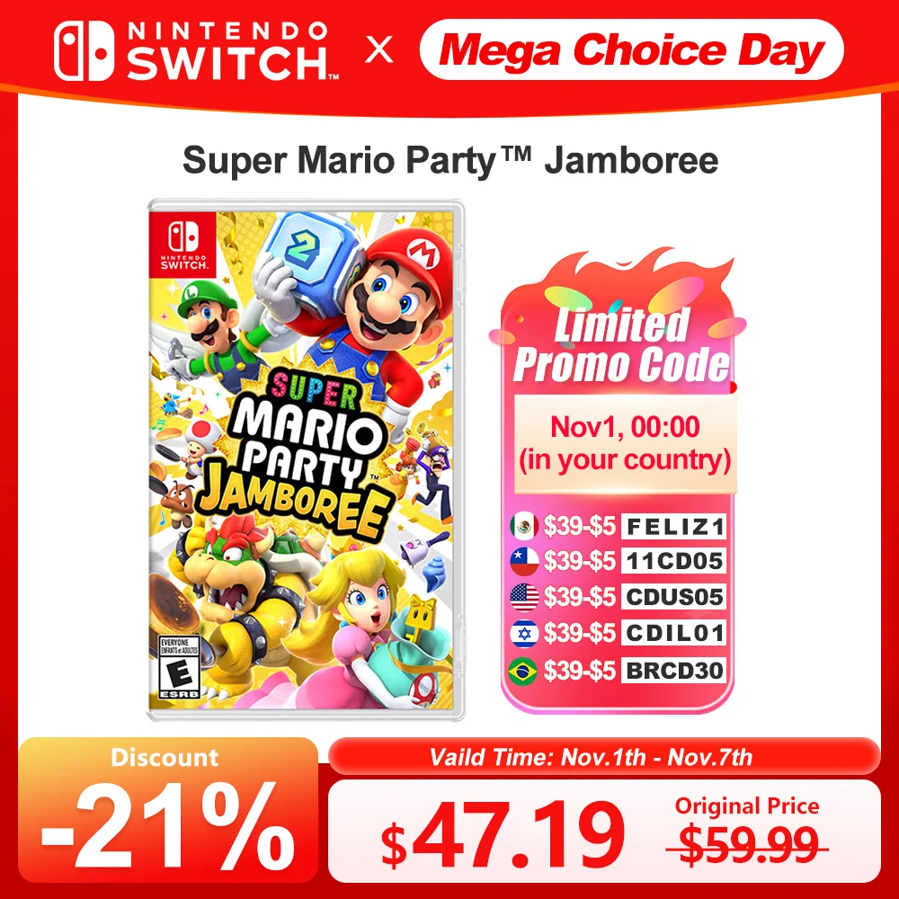 Super Mario Party Jamboree игры на нинтендо switch Игровая Карта вечерние Nintendo Switch 100%