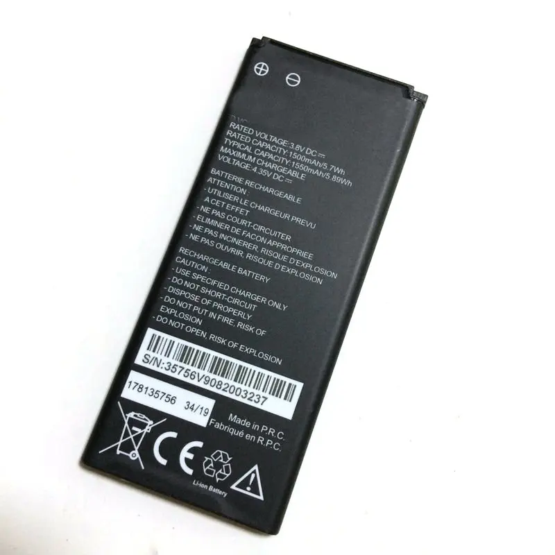 Новый высококачественный аккумулятор 178135756 1550 мАч для смартфона MobiWire VFD320 3G