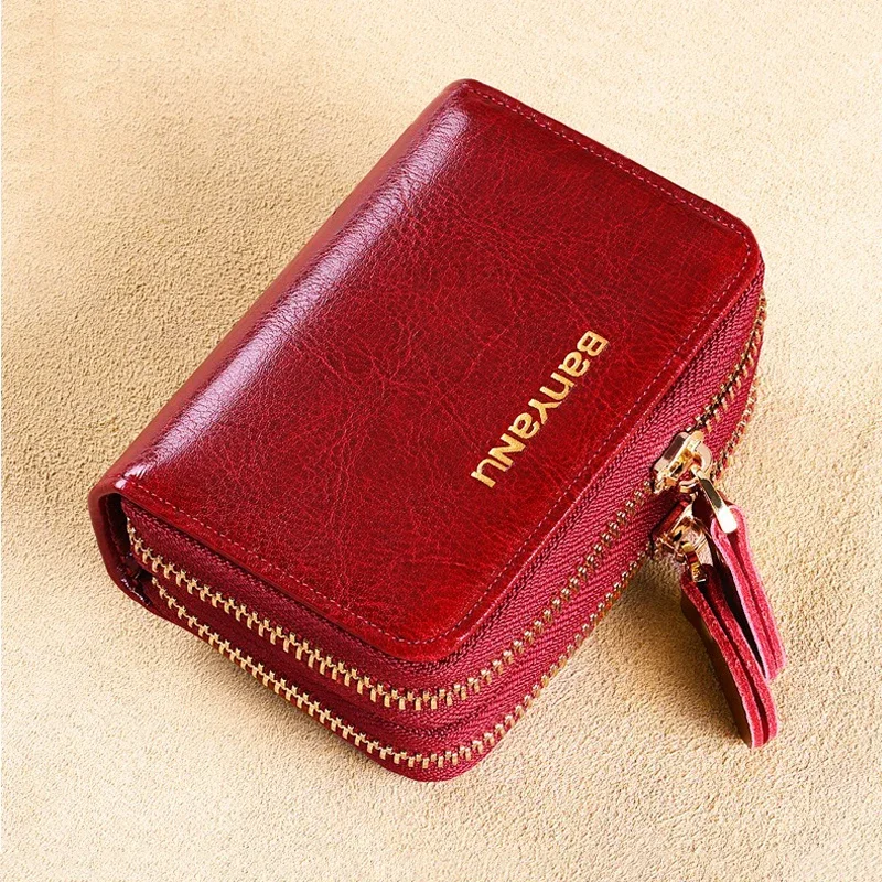 RFID-держатель для кредитных карт унисекс зажим денег на молнии кошелек кошельки