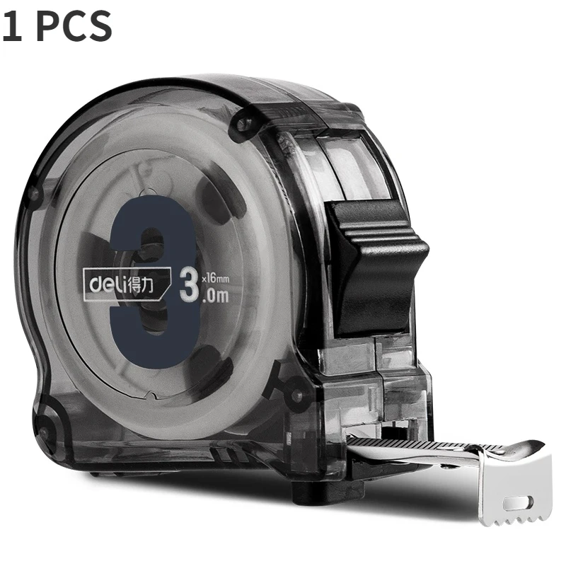 Deli 1 шт. 3/5/7.5/10 м цифровая измерительная лента из высокоуглеродистой стали выдвижная лента для измерения деревообработки портативные измерительные инструменты