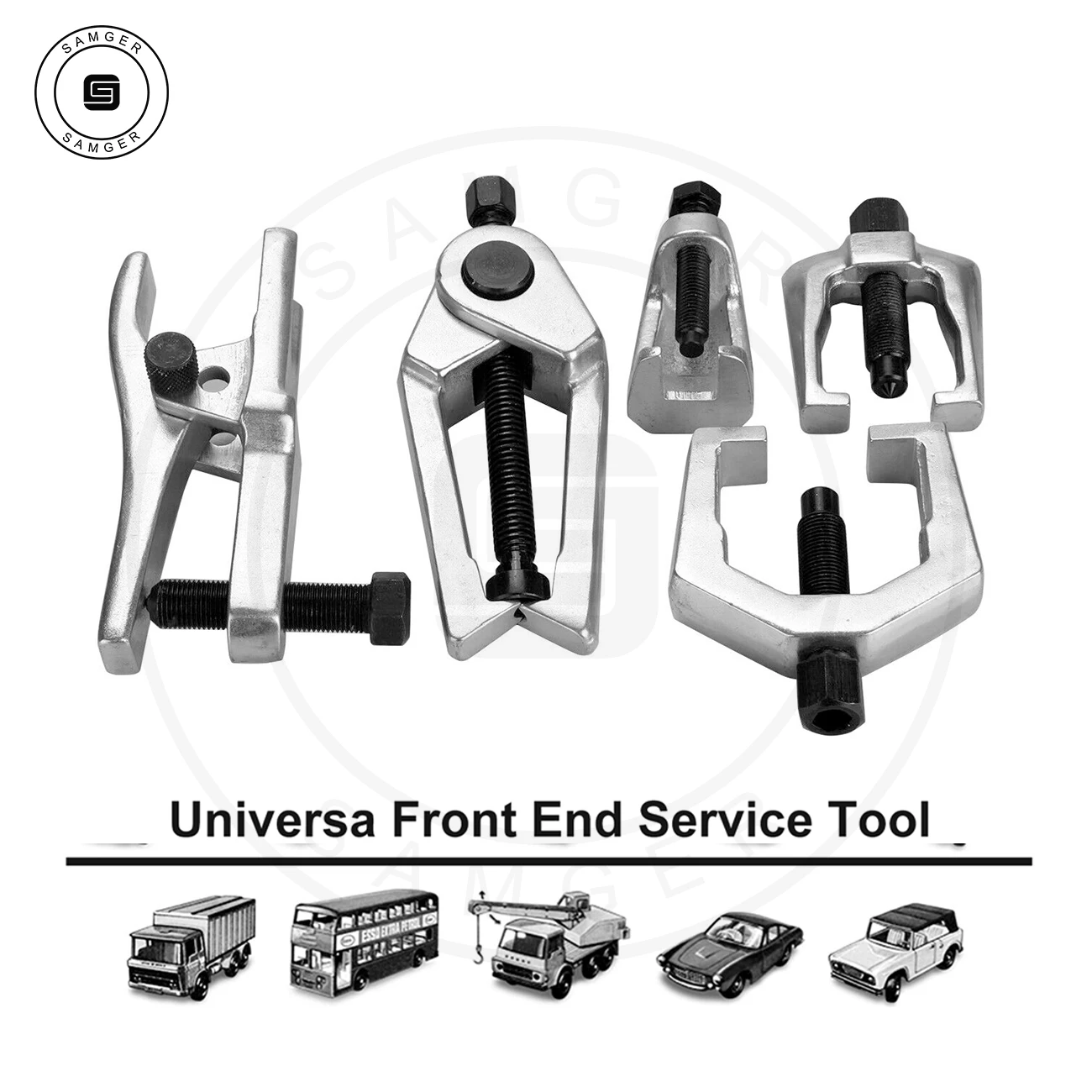 Samger 5Pcs Ball Joint Separator Arm Puller Remover Extractor Front Tie Rod/Pitman End Service Tool Kit Car Repair - купить по