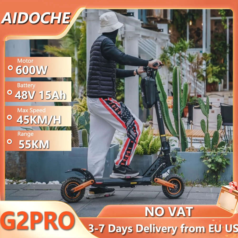 Electric Scooter 600W 48V 15Ah Battery Up to 28 MPH 34 Miles