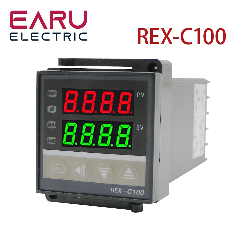 

REX-C100 PID Intelligent Temperature Controller Universal REX-C100 Thermostat SSR Relay output Universal K PT100 J Type Input
