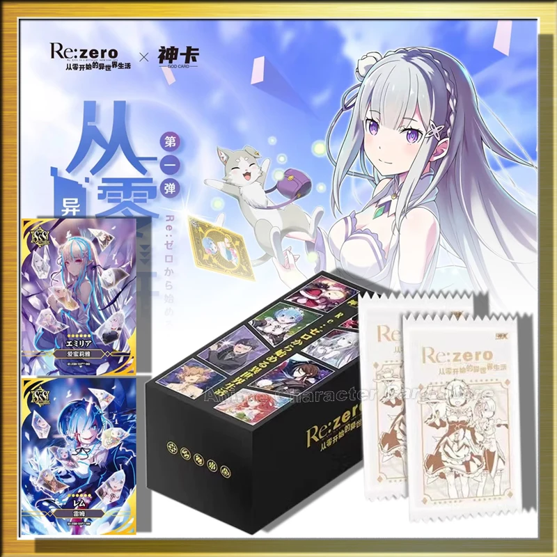 

Re:Zero Card Anime Starting Life in Another World Goddess Story Hobbies Collection Rare Metal Cards Booster Box Children Gifts