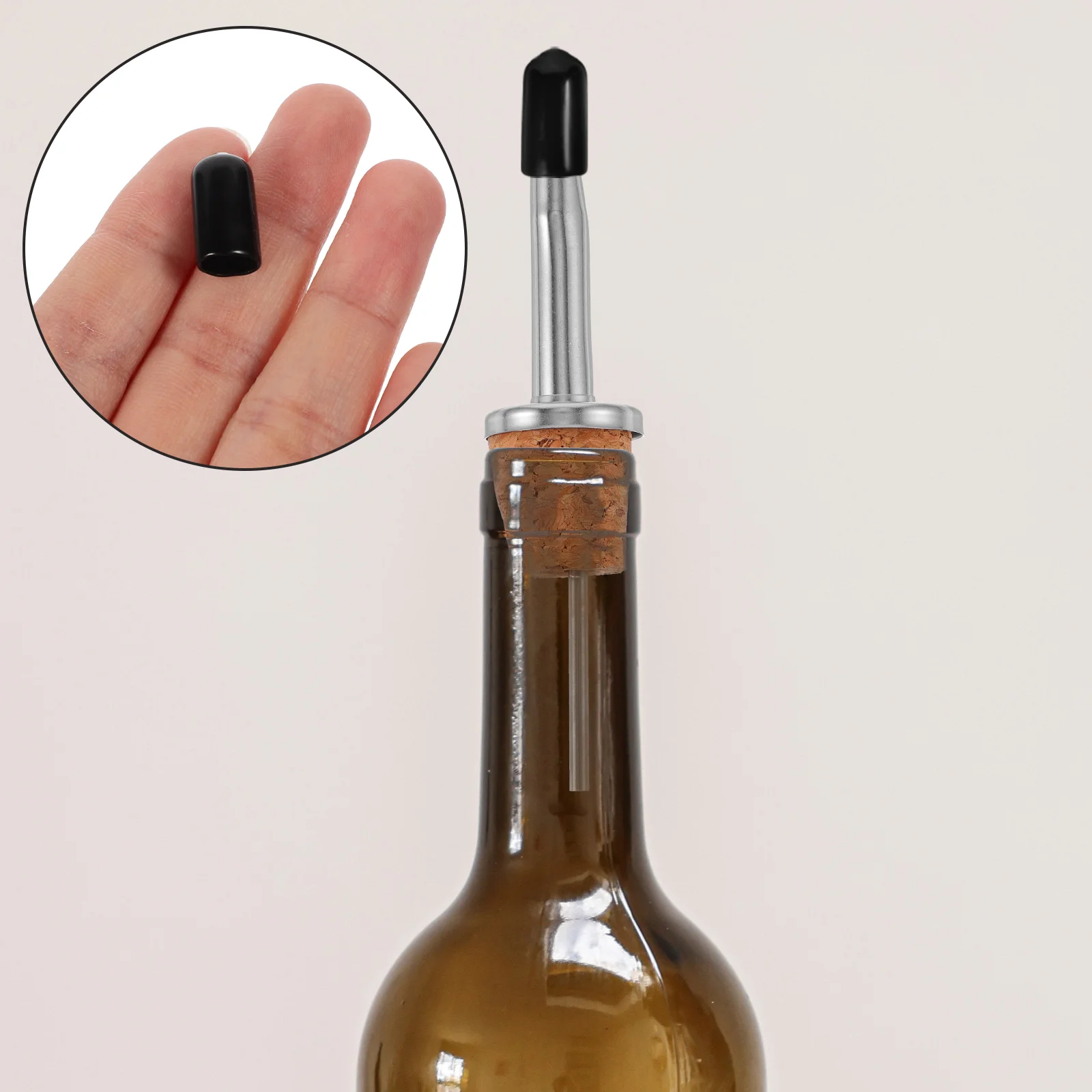 100 шт. пылезащитная крышка носики пробка для крышек бутылок масляная черная