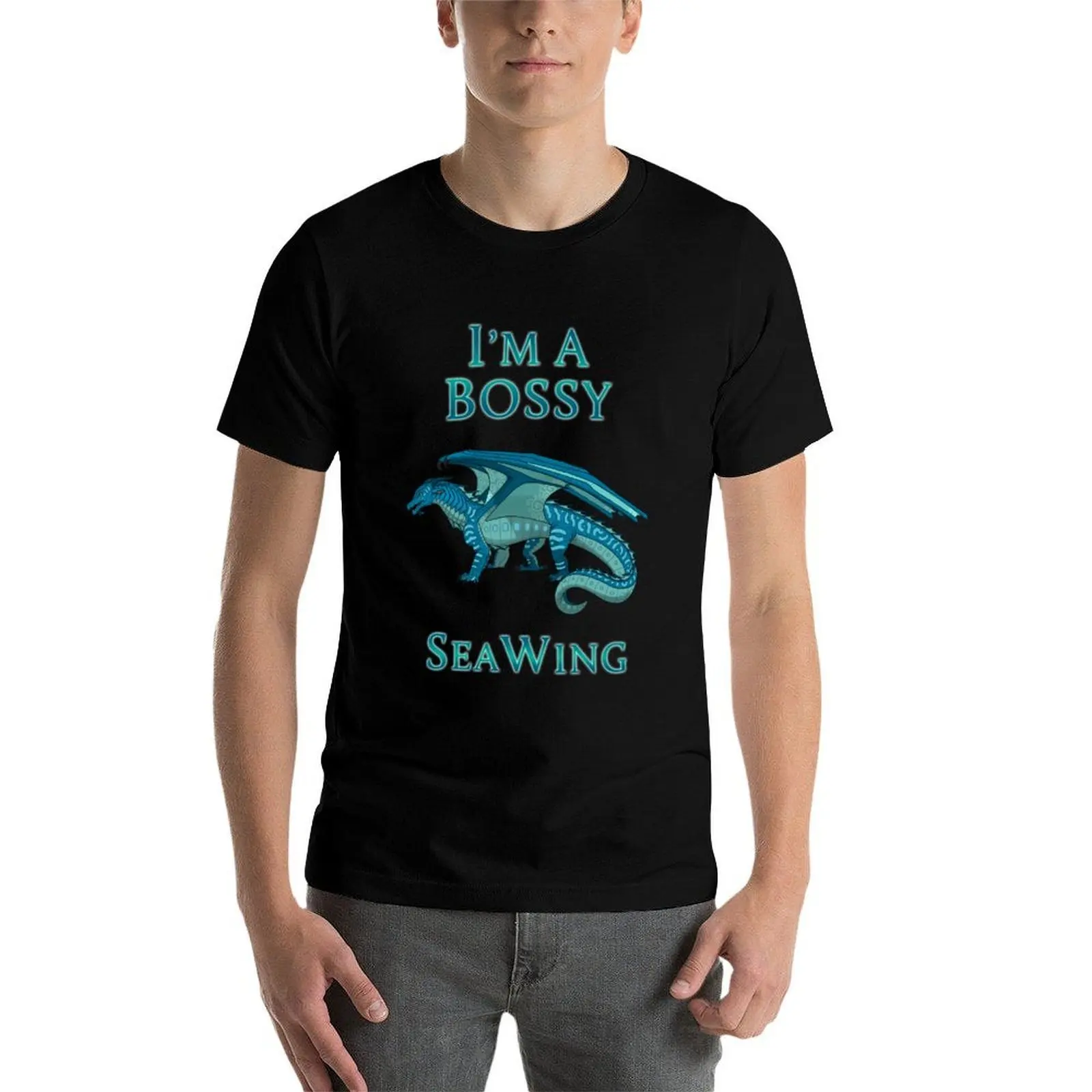 Фото Футболка I'm a Bossy SeaWing, модная простая повседневная футболка №4