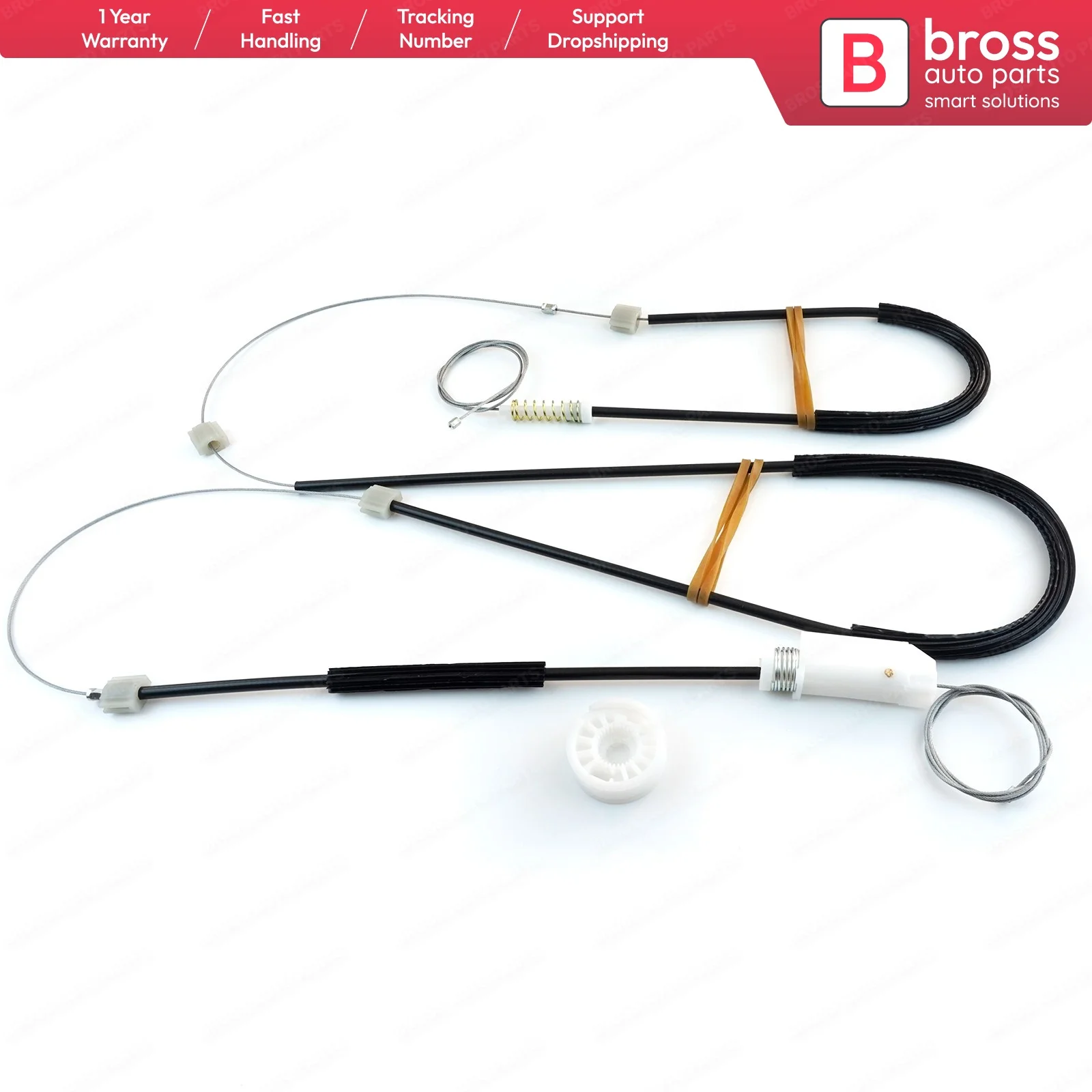 

BWR5381 Electrical Power Window Regulator Repair Kit Left Door Window 995248102 for Renault Megane CC MK3 2008-2016