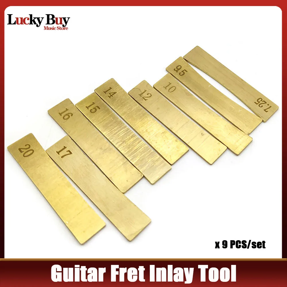 

9pcs Electric Guitar Bass Neck Fingerboard Fret Inlay Tool 9pcs Pressure Fret Tools Set guitar accessories guitar parts