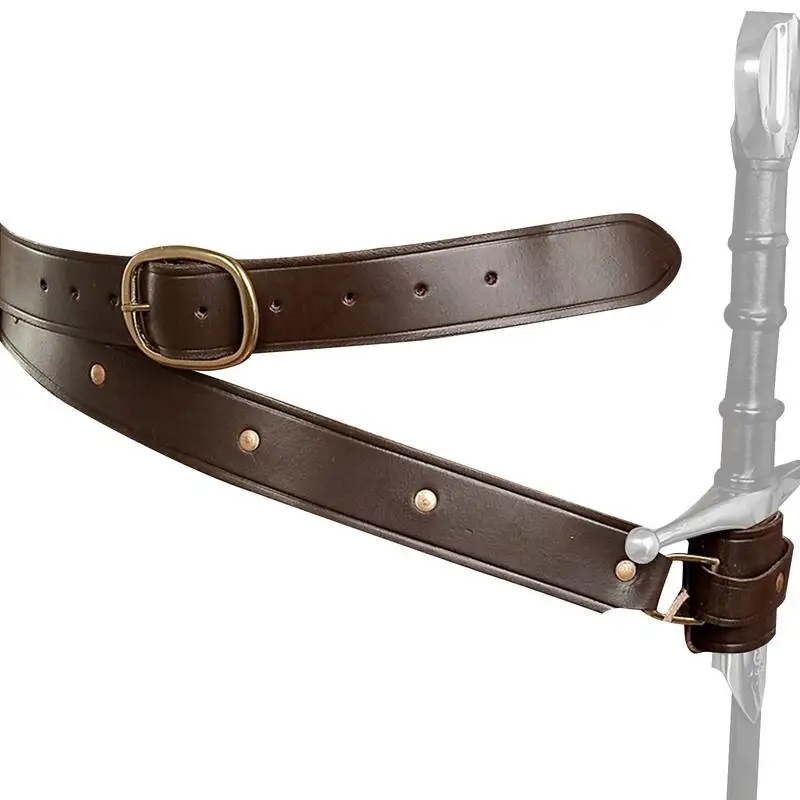 

Scabbard Strap Leather Knights Scabbard Bag PU Leather Cool Costume Accessories Adventures Companion Cool Clothing Accessories
