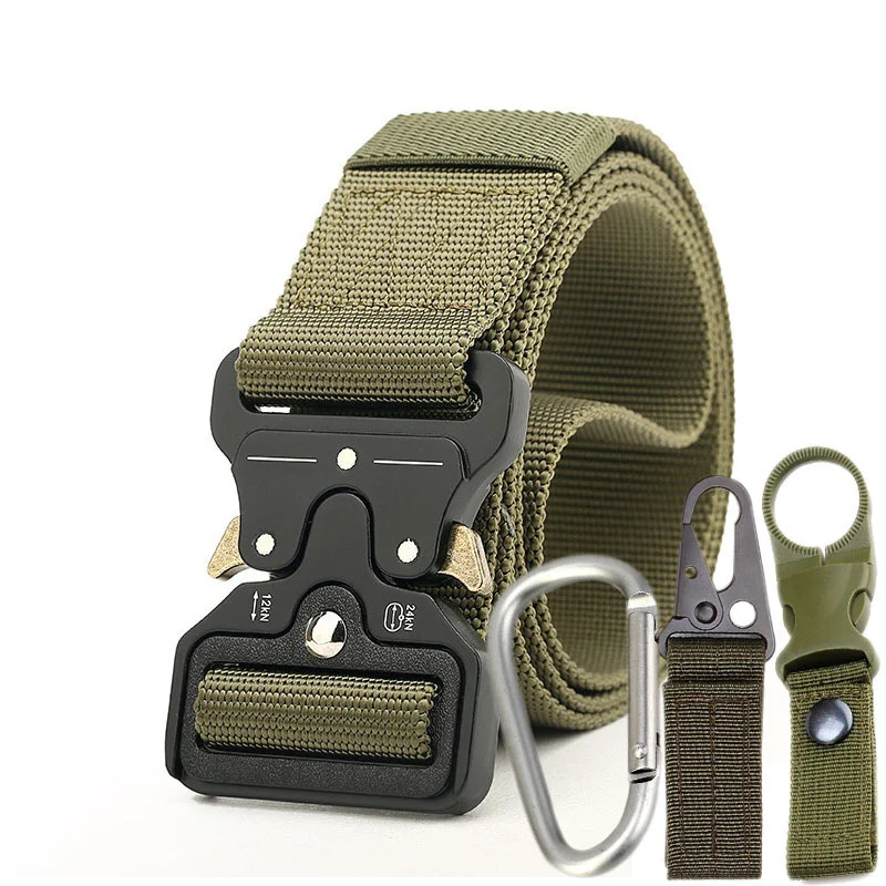 

Quick Release Nylon Tactical Belt Sets Outdoor Military Training Hiking Climbing Hunting Clothing Accessory Waistband 125*4.3cm