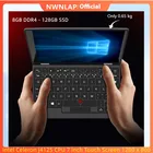 Портативный ноутбук A7 MINI, 7-дюймовый ноутбук Gemini Lake, 8 Гб LPDDR4 -128 Гб SSD, Windows 10, ноутбук с сенсорным экраном 2048 уровня, компьютер