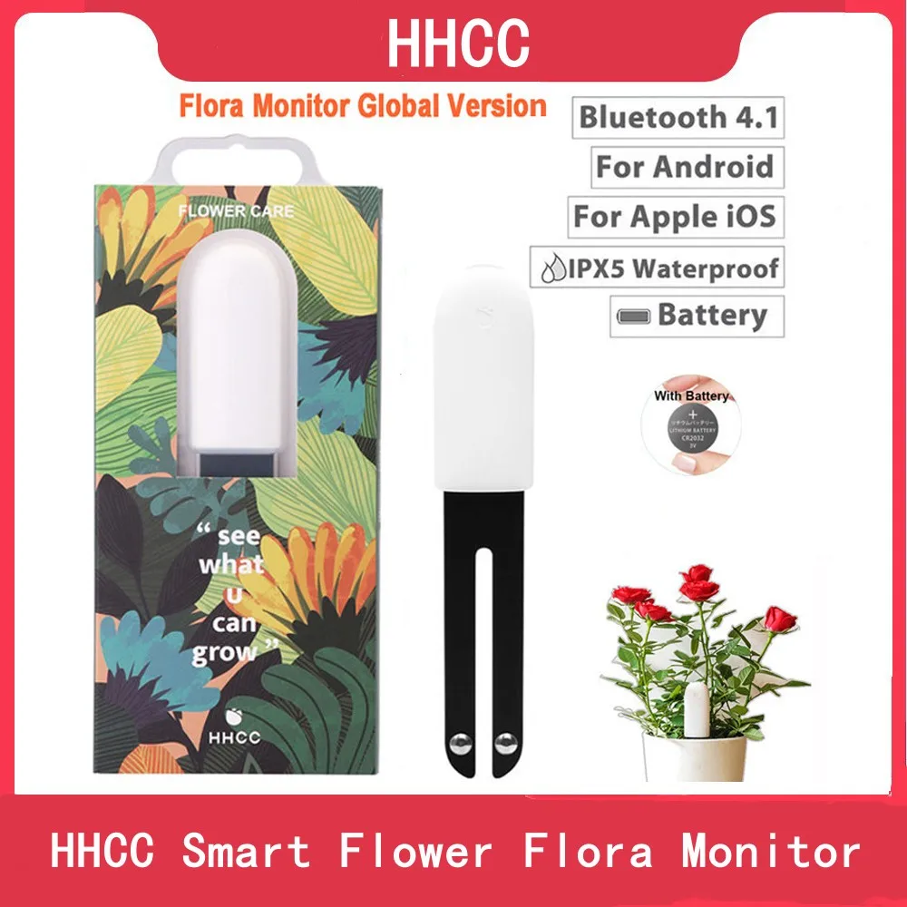 

HHCC Flower Monitor Flora Garden Care Plant Grass Soil Water Fertility Smart Tester Sensor Gardening Detector For Xiaomi Mijia