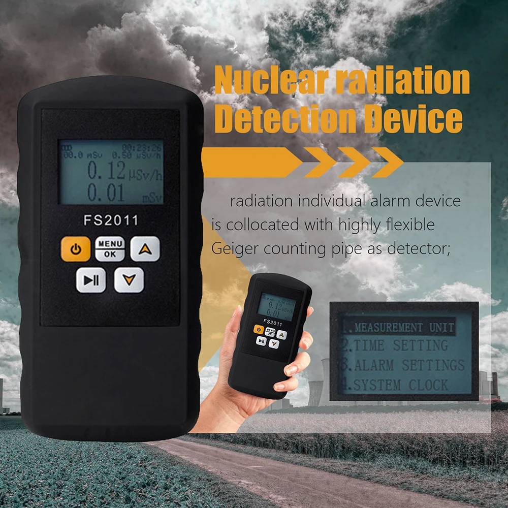 

Nuclear radiation detector+Electromagnetic radiation detector geiger counter emf meter Radiation dosimeter meter XRay gamma beta