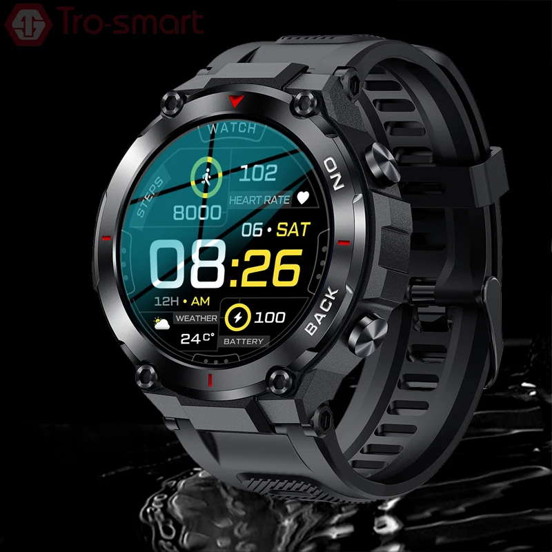 Мужской смарт-браслет с GPS мужской фитнес-трекер для Android IOS уличный