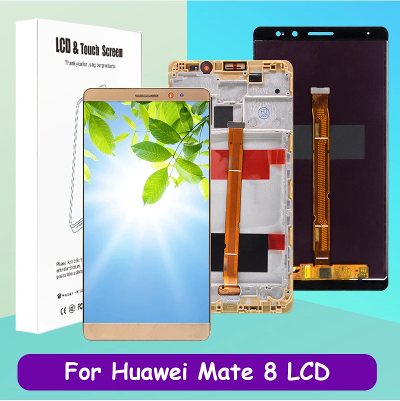 Сенсорный ЖК-экран для Huawei Mate 8 с дигитайзером в сборе, 6,0 дюйма, 1 шт., запасные части с инструментами, бесплатная доставка