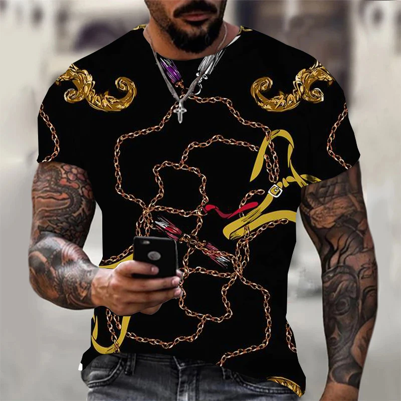 

Мужская футболка с коротким рукавом, с 3D-принтом