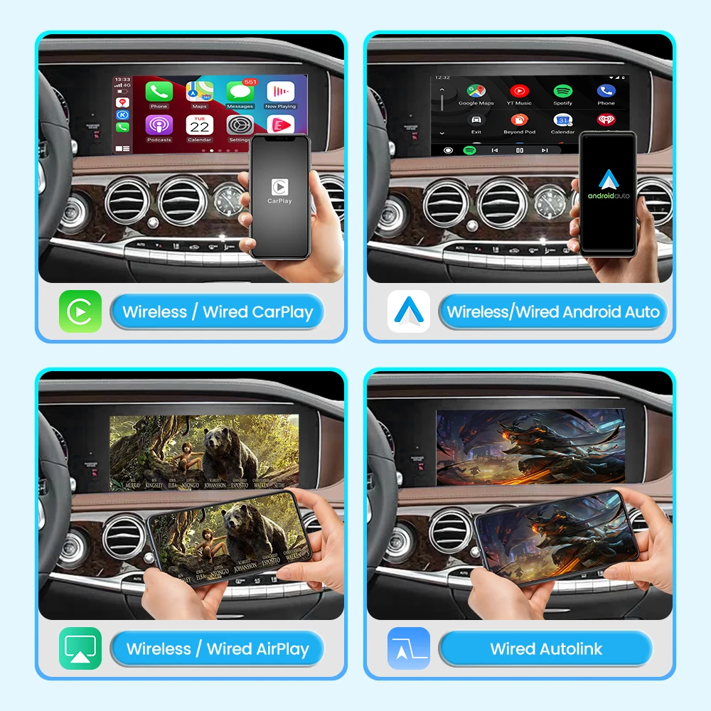 Фото Беспроводной модуль JoyeAuto CarPlay Android Auto для Mercedes-Benz 2016-2020 AMG GT/C-класса W206/E-класса W212/S-класса W222 с поддержкой Airplay №3