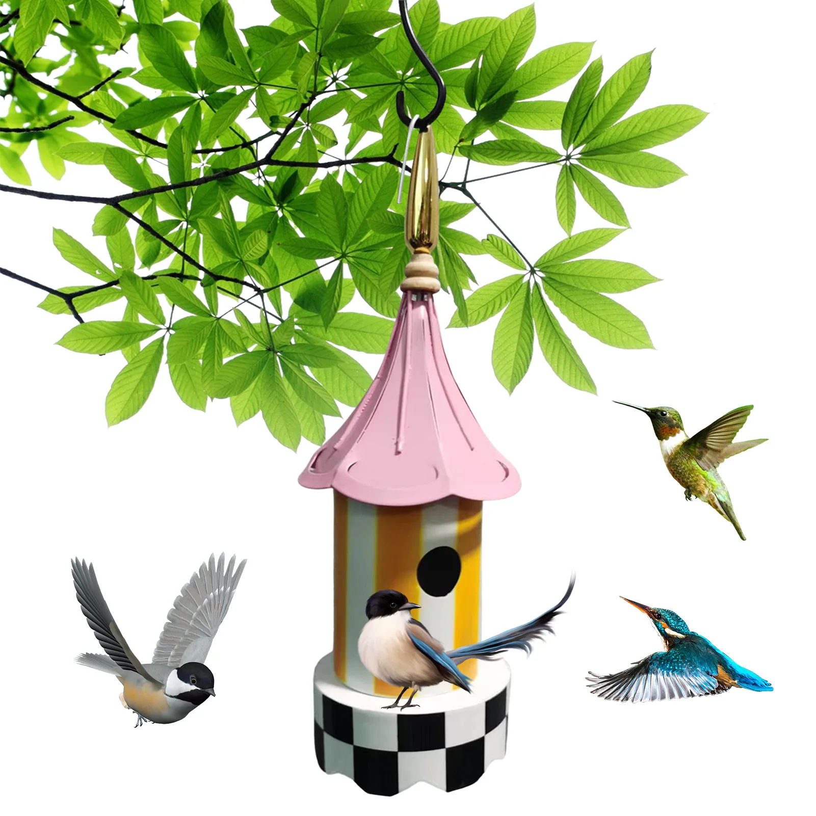 

Bird Feeders Hangings Bird Feeders For Outside Iron Hummingbird Feeder Squirrel Proof Bird Feeders For Garden Yard Outside