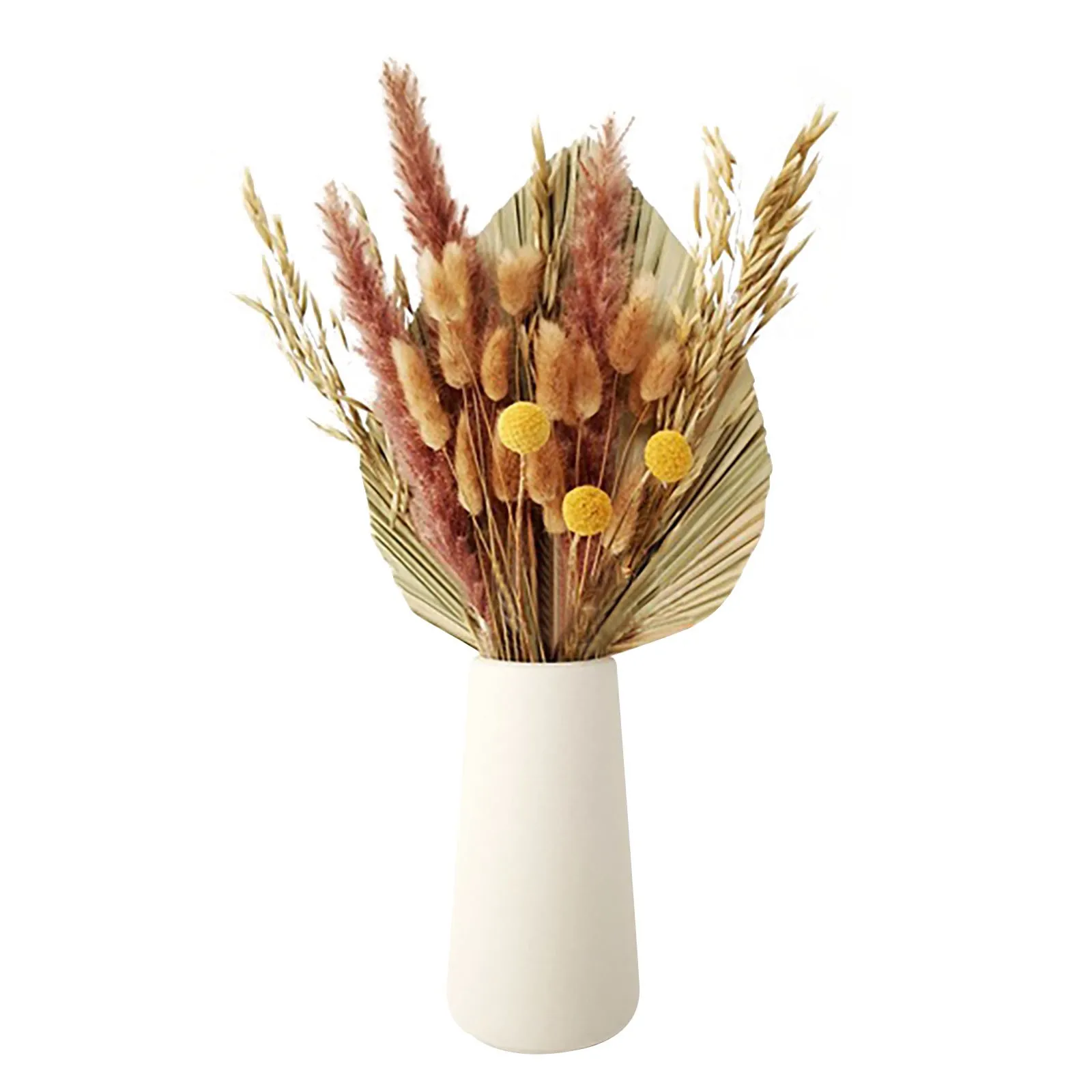 

Flower Rope Decor Grass Flower Arrangement Dry Flower Grass Dry Plant Home Wedding Decor Beige Grass 40cm White Flower Ball