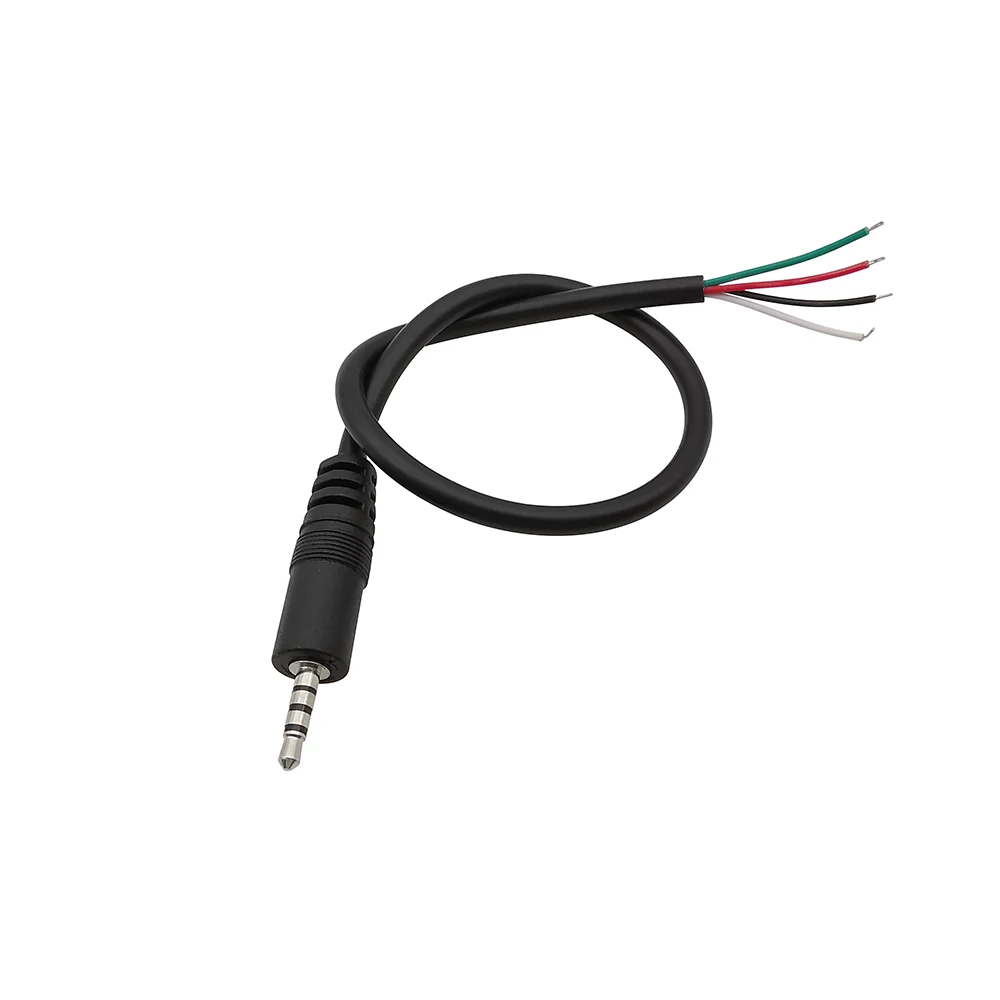 

2,5 мм аудио кабель 2/3/4 pin черный